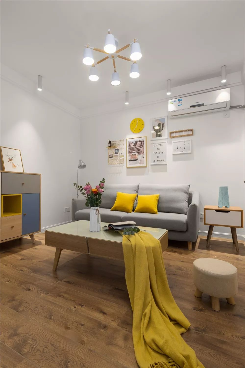 95平北欧风,年轻多元化,色彩让空间更有温度!