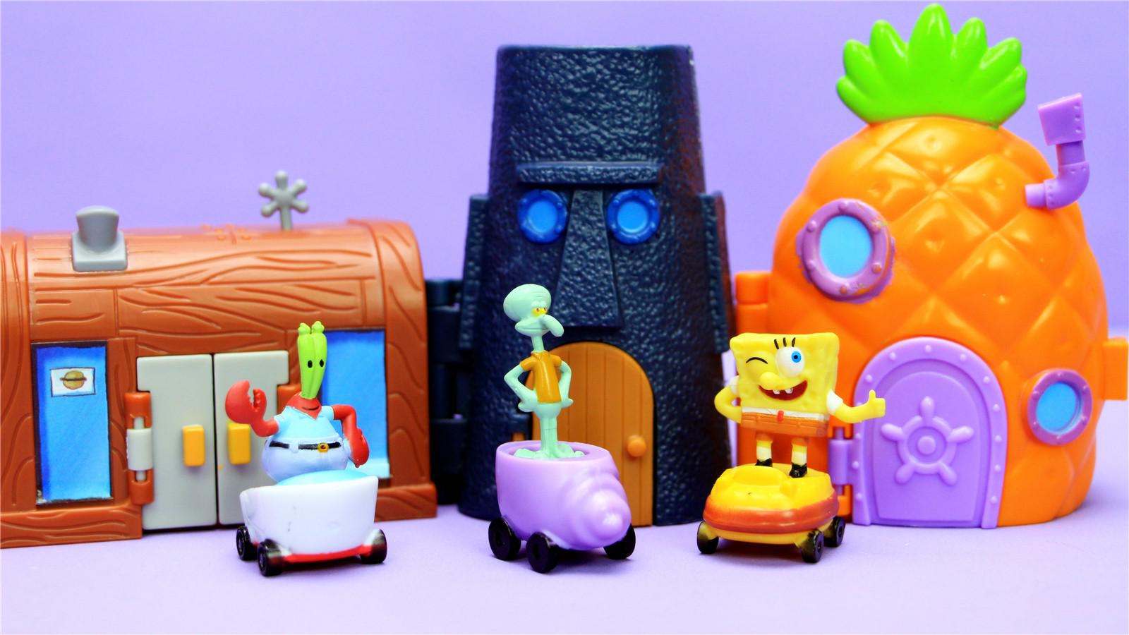 海绵宝宝 小屋子三件套玩具