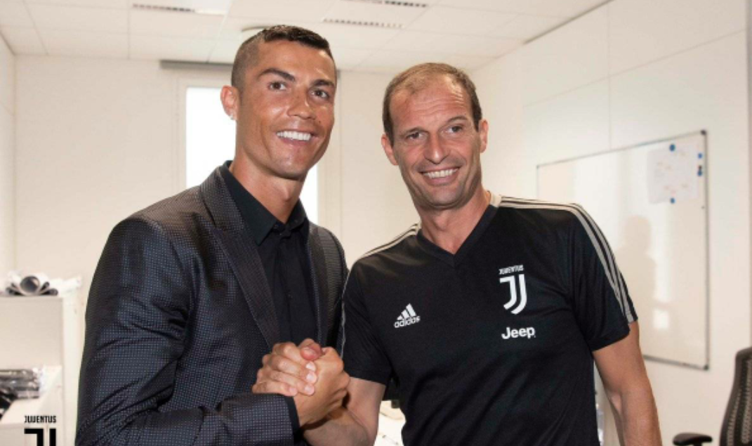 C罗参观尤文图斯俱乐部的训练基地,C罗与新队