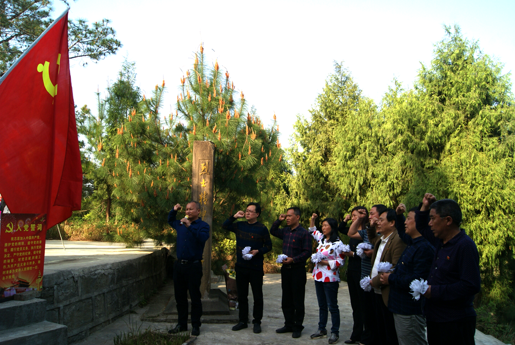 清明踏青扫墓两不误,既可以受革命教育,又可以重温了入党誓词!