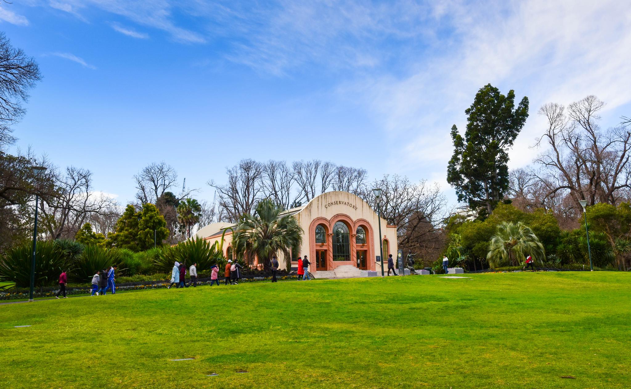 墨尔本这个公园有160年历史,园中道路却形成一个它国的国旗图案