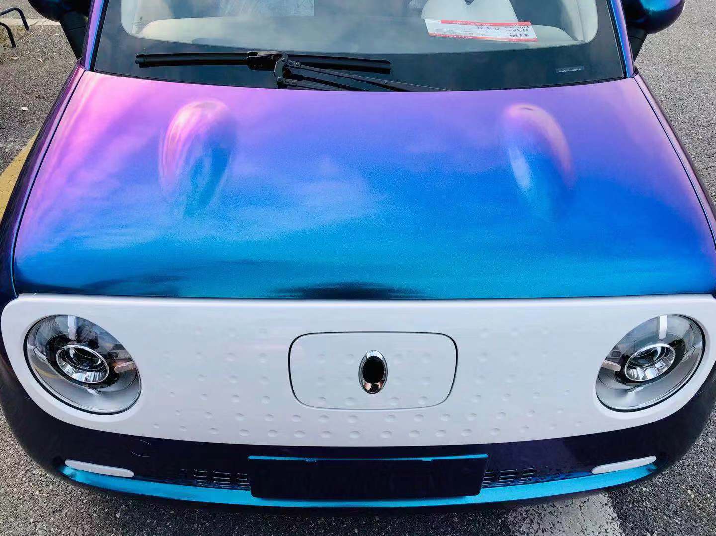 广州车展欧拉r1抢先看 蓝紫渐变色颇为玄幻