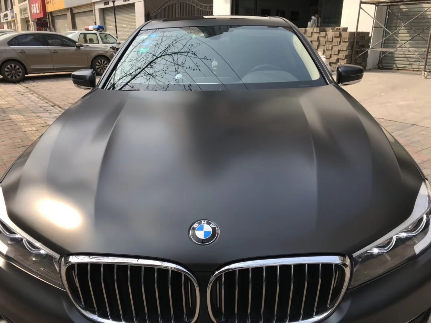 宝马740li漆面磨砂哑光效果贴xpelm系列隐形车衣