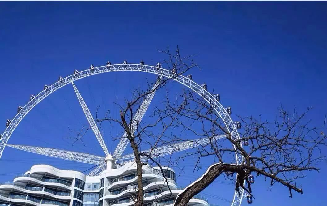 摩天轮一角06有人说,聊城是金色的不管是朝霞还是余晖,映衬着聊城这座