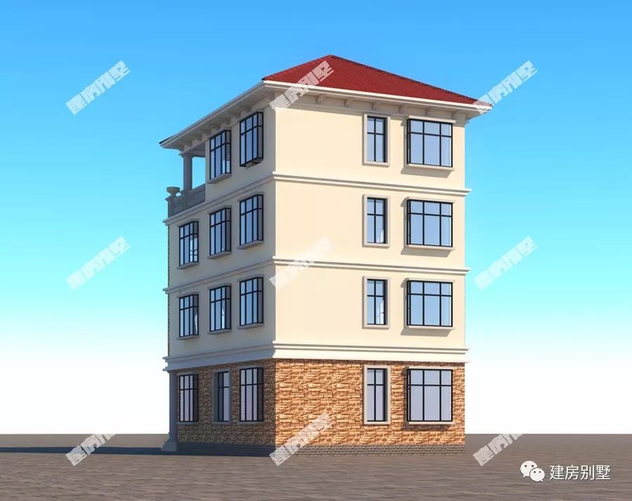 两款面宽小于10米的四层别墅,建了第二栋家里办喜事方便多了