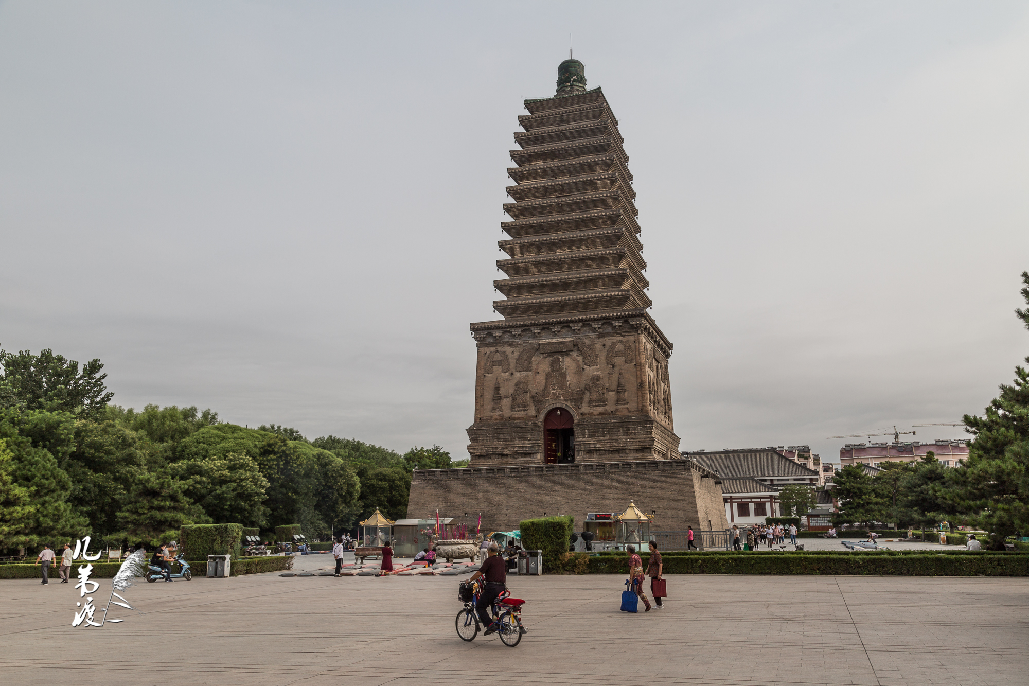 辽宁朝阳北塔始建于北魏冯太后在三燕龙城宫殿旧址上