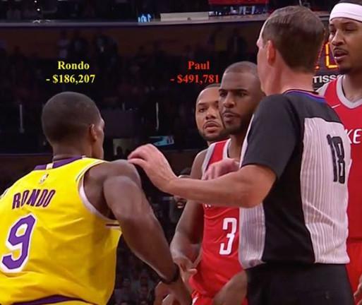 总禁赛9场隆多真朝保罗吐了口水老詹替莺歌说话了