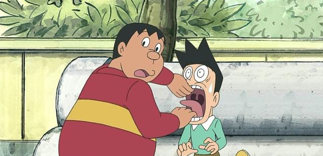 哆啦a梦小夫不够义气把静香出卖给了胖虎结果反被大雄出卖