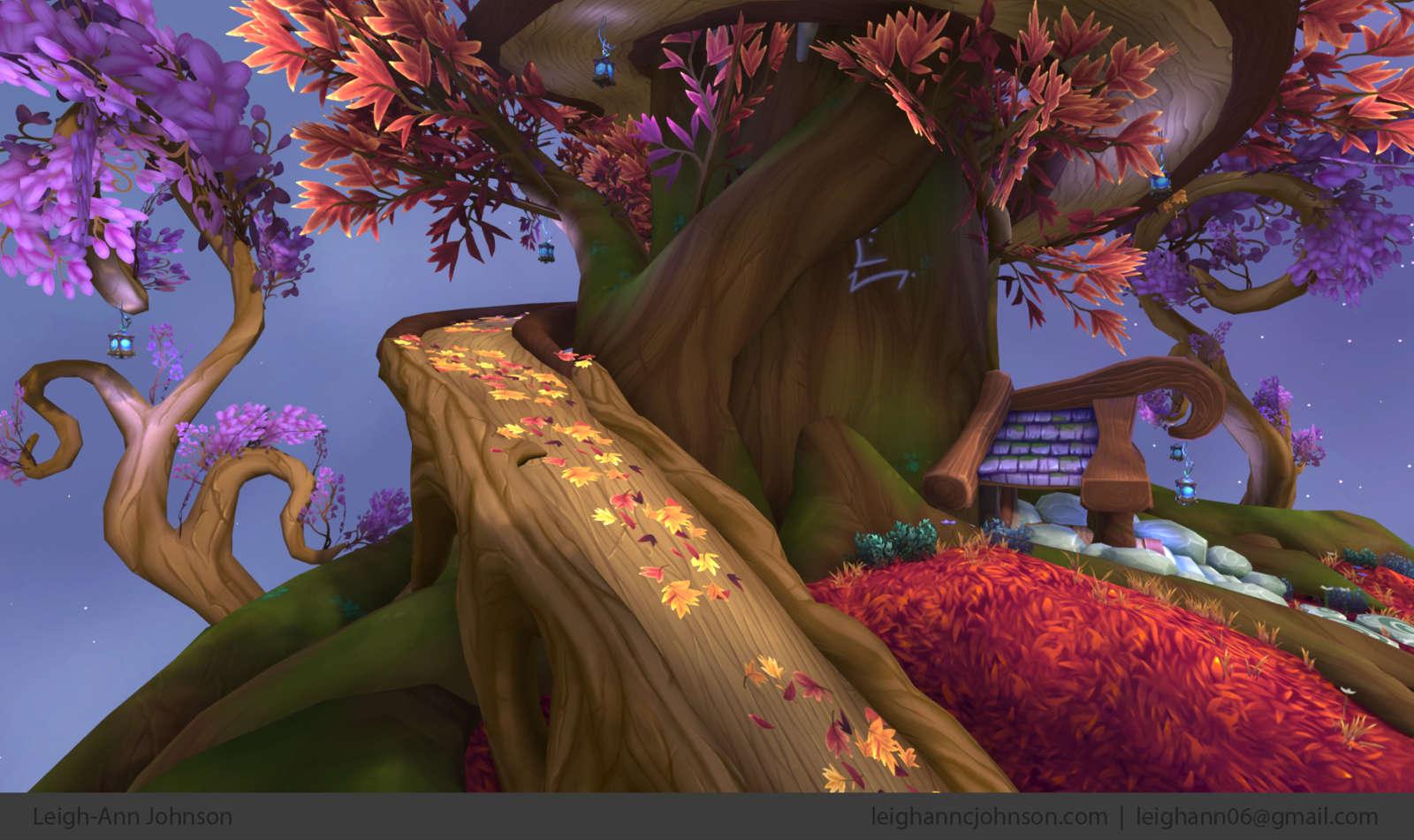 家使用虚拟4的引擎创造了暗夜精灵居所短暂的梦