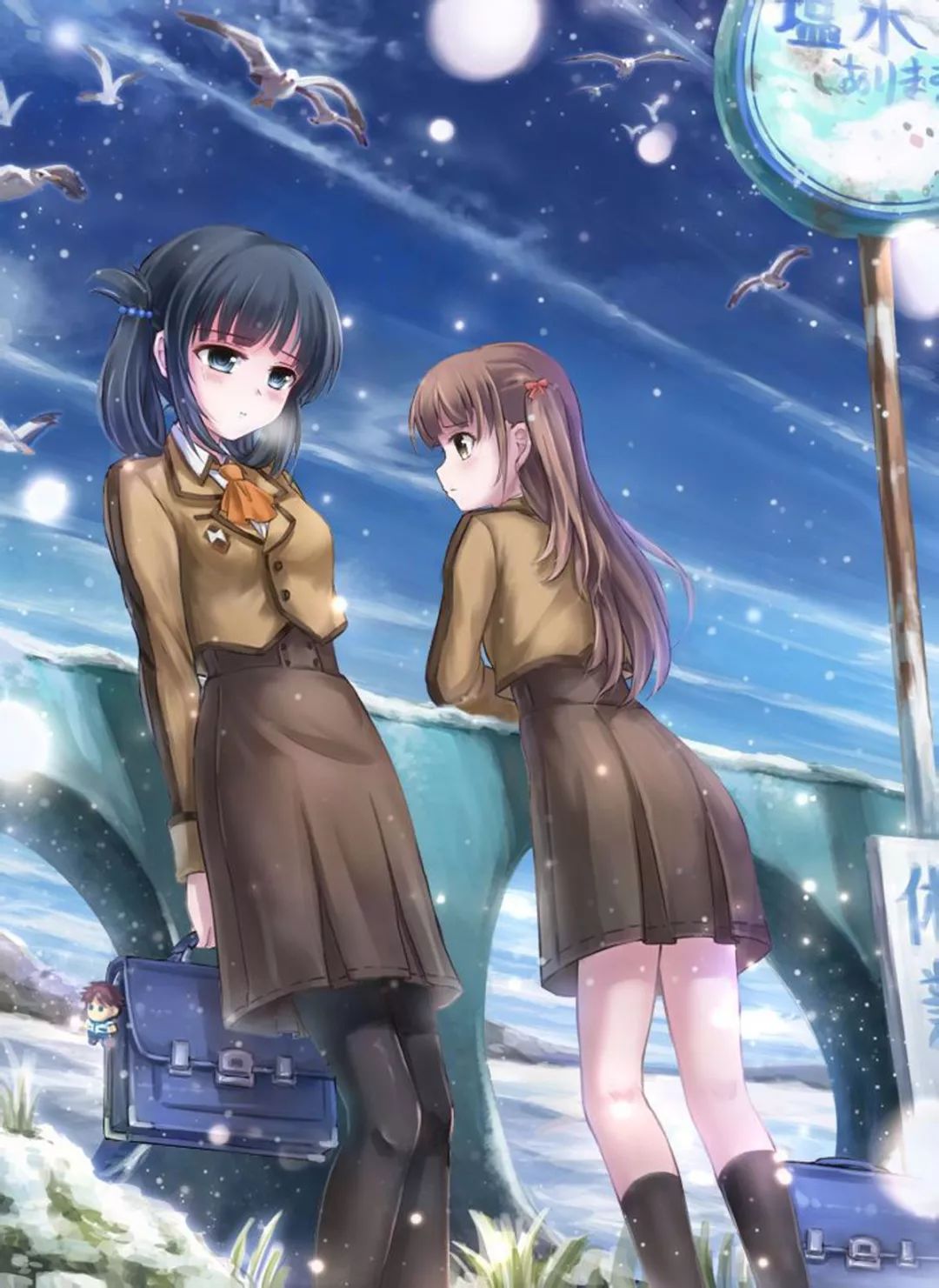 本期壁纸为 潮留美海