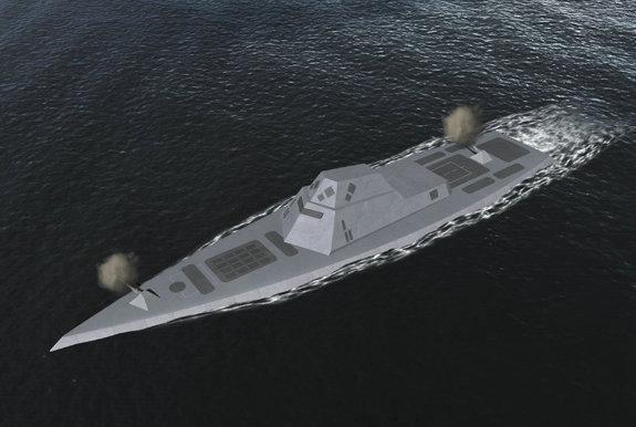 中国研全新概念军舰可潜伏海底排水量2万吨可带数百枚导弹