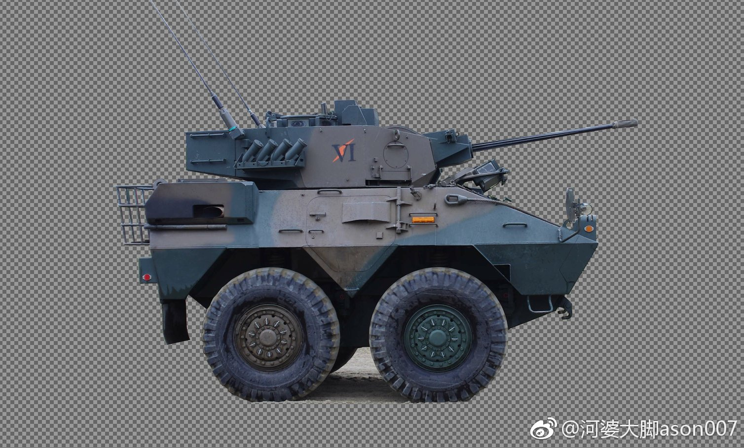 网传日本陆自卫87式平成改侦察警戒车面世