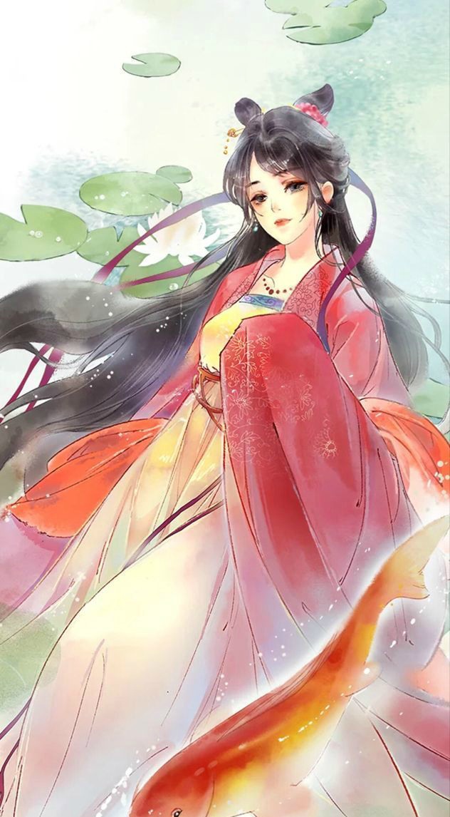 古风二次元女生动漫头像,白发戴花君莫笑,岁月从不败美人|二次元|百家