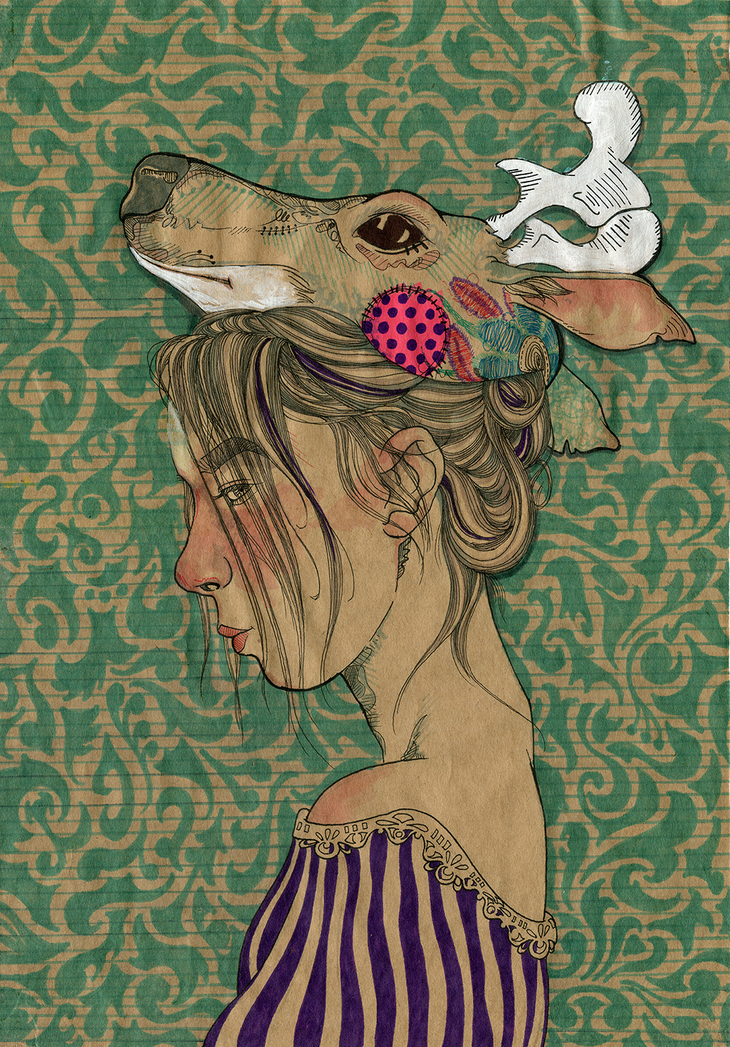 portrait手绘美术插画绘画