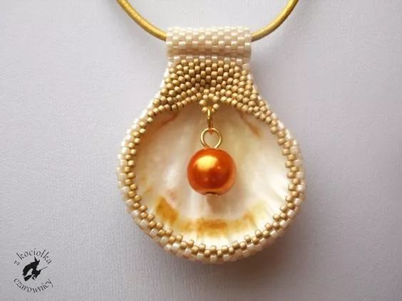 效果真是杠杠的美自制贝壳项链美呆了有教程哦