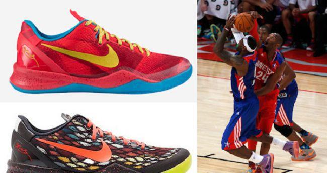nba著名球星科比布莱恩特那些年穿过的篮球鞋