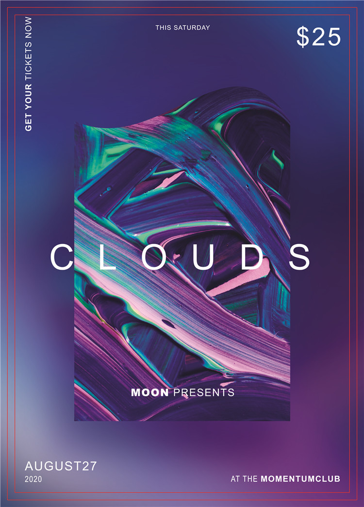 科技科幻广告服装潮牌蒸汽波抖音创意 海报psd设计素材 更多详情>>>