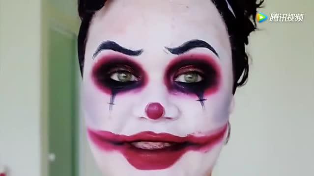 小丑卸妆,这么厚的粉底得卸多久啊,卸完有点意外