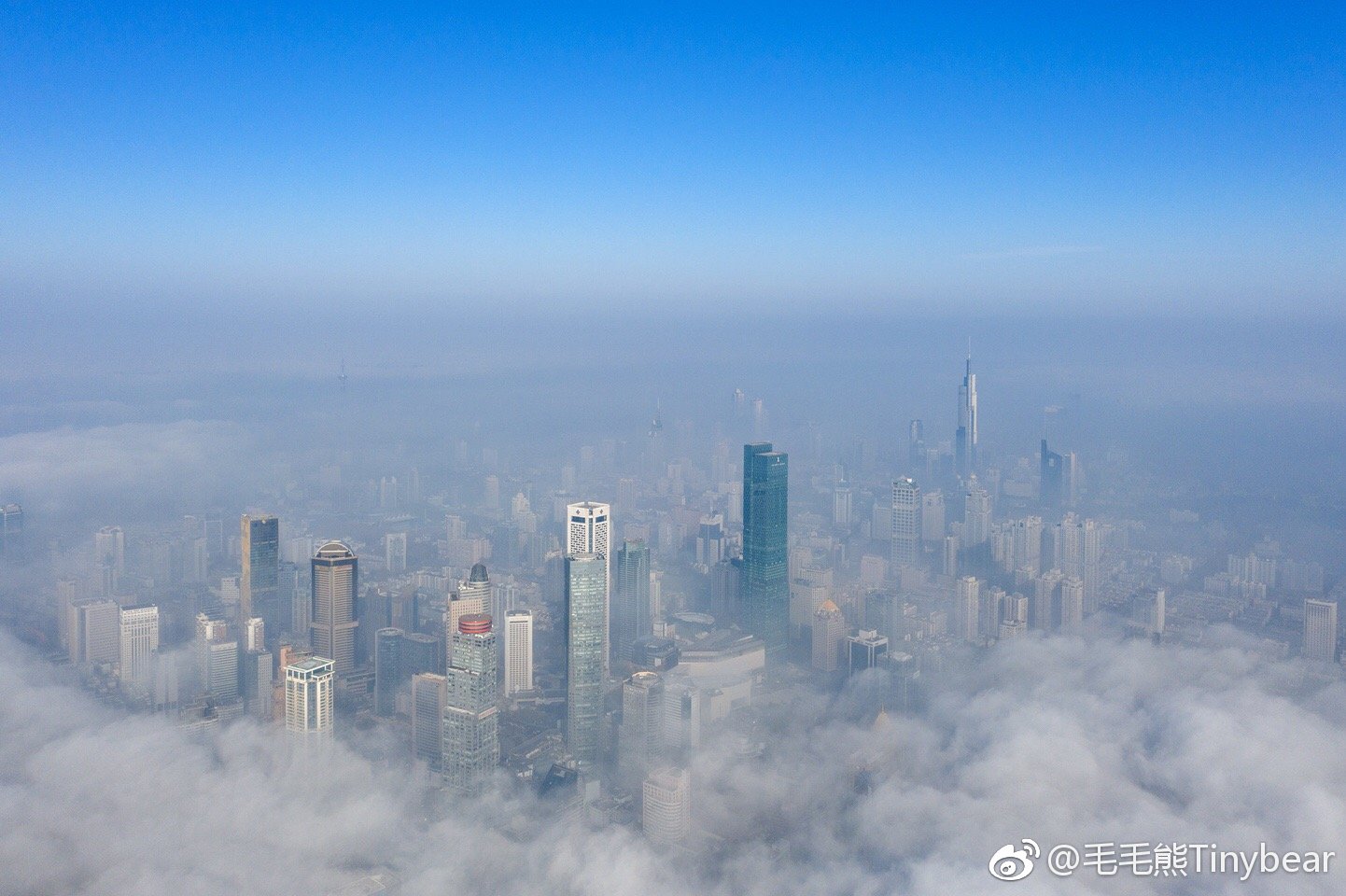 云海之上的美丽南京 南京发布 新浪江苏旅游 江苏气象