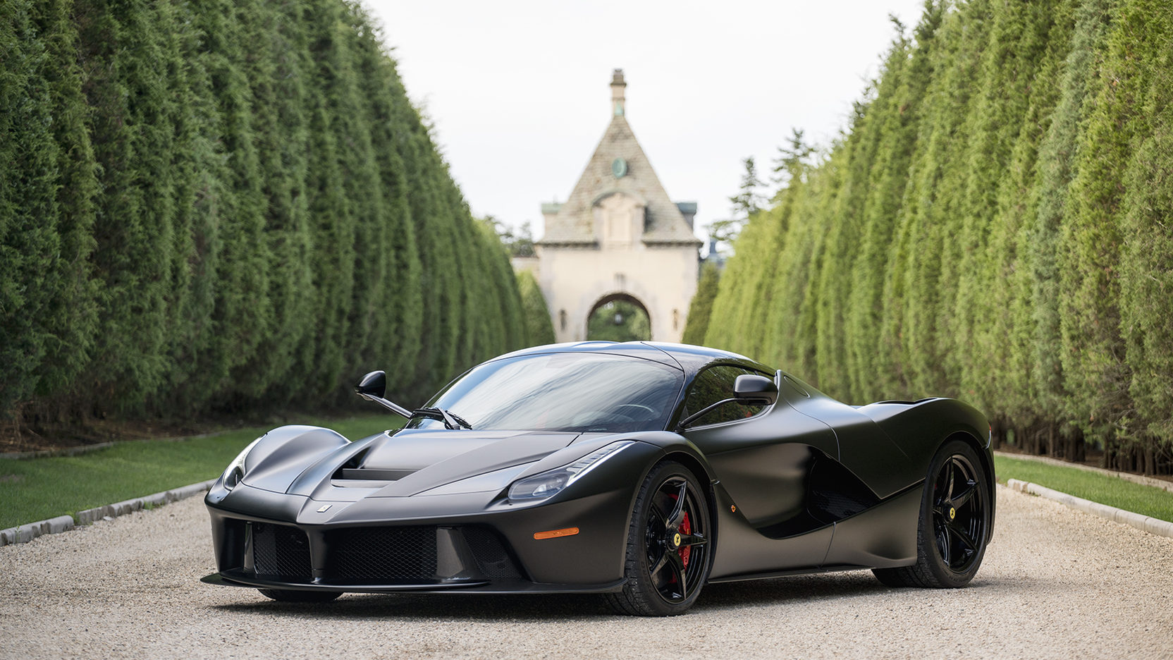 哑光黑法拉利laferrari,一匹超级黑骏马.