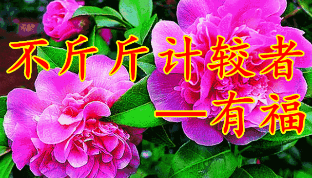 平静有福.平和得福.平淡见福.