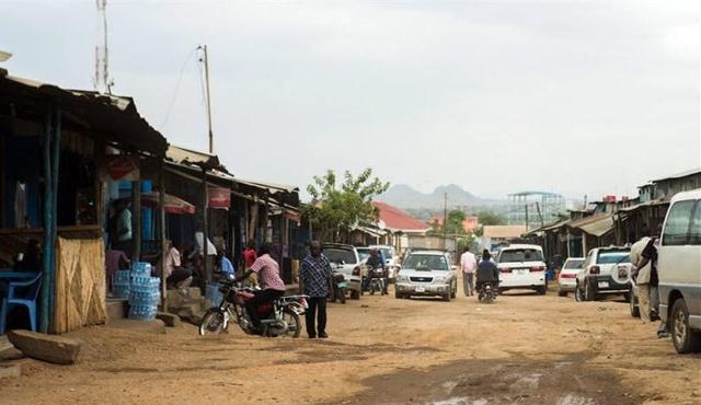 这是朱巴的一个街区.