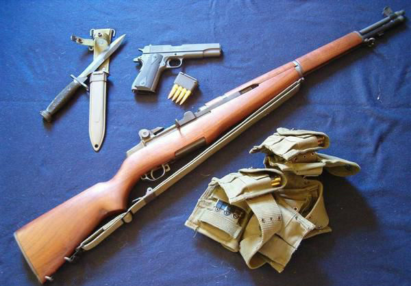 盘点二战时美国陆军的单兵主要武器 - 二战美国武器装备大全 - 实验室