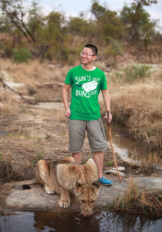 我在津巴布韦溜狮子