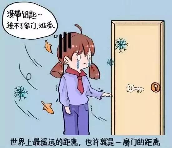 记性差,爱丢钥匙,只能破门而入有时候,出门倒下垃圾,风都能把门关上!