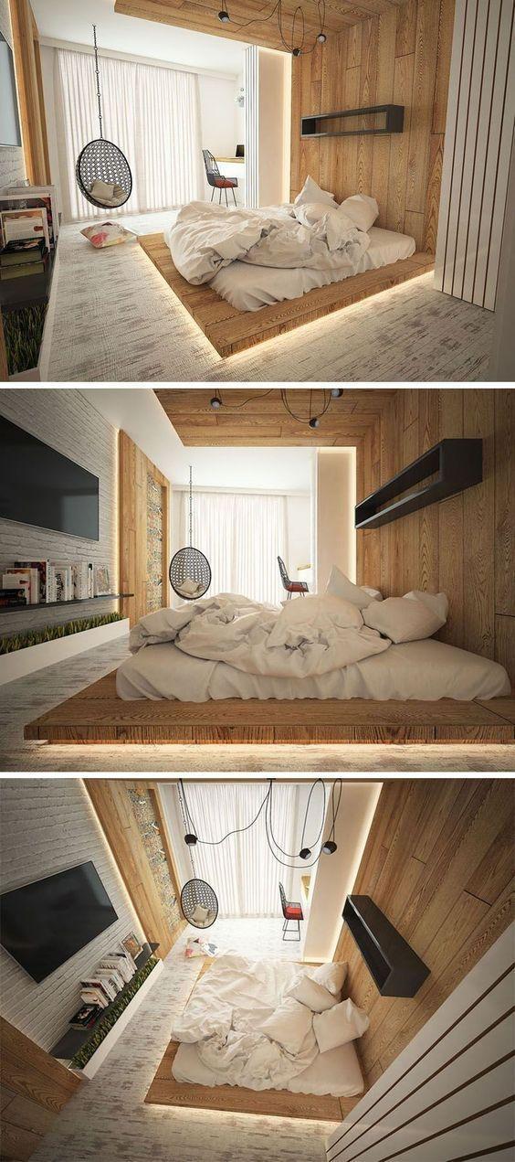 卧室不放床睡地上设计图片