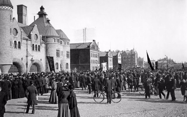 老照片二十世纪初的瑞典街头2