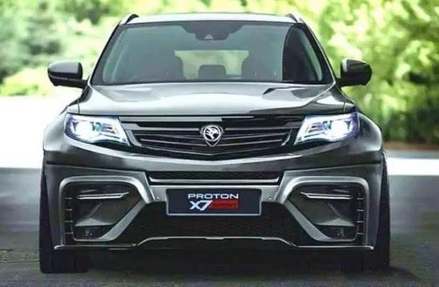 图为吉利在马来西亚投放的首辆suv,注意外观非常夸张,很像改装车,挂的