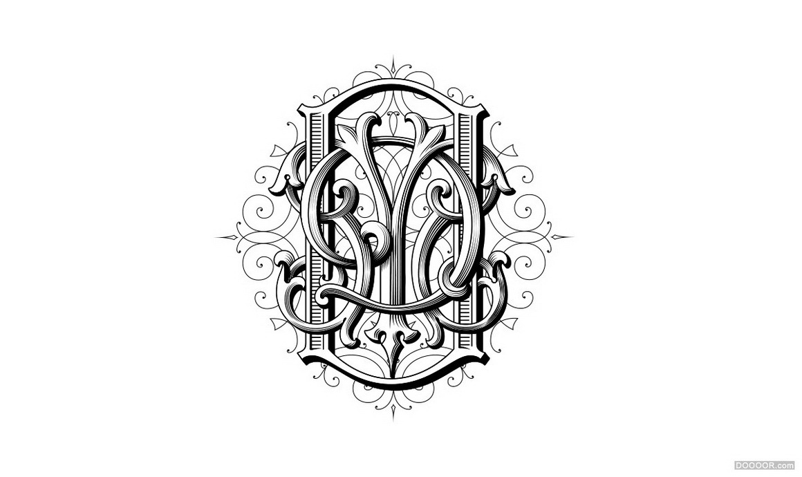 俄罗斯victorkevruh西文手写艺术字作品1