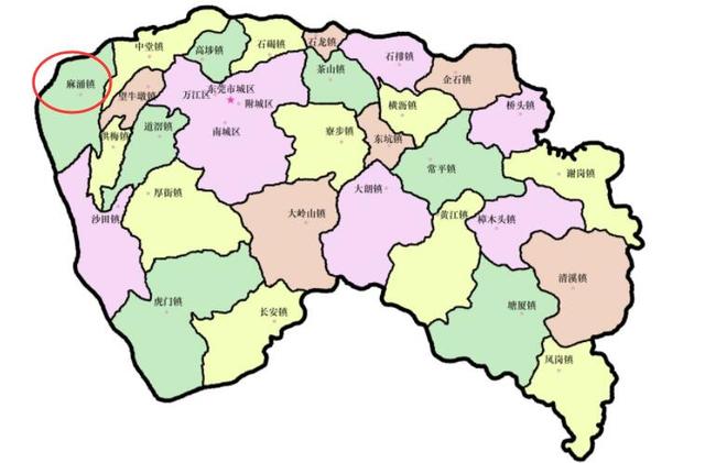 广东东莞最西边的镇,名字容易读错,拥有湿地公园