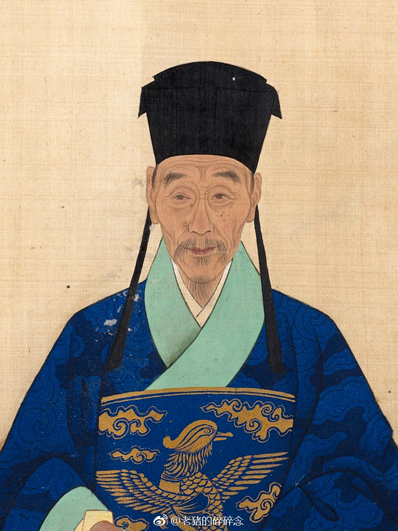 古画古人家谱真容像