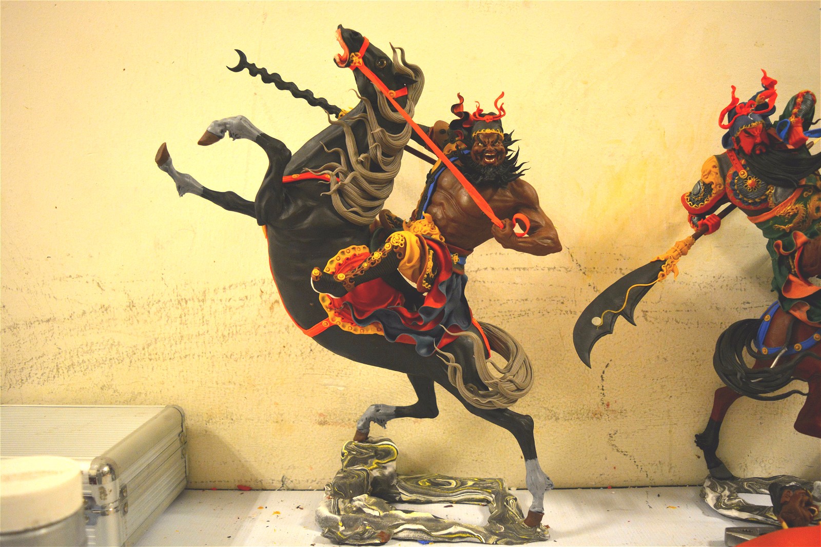 勇猛霸气的张飞,靓点请看人物的面部表情,可以说是整个作品的灵魂.