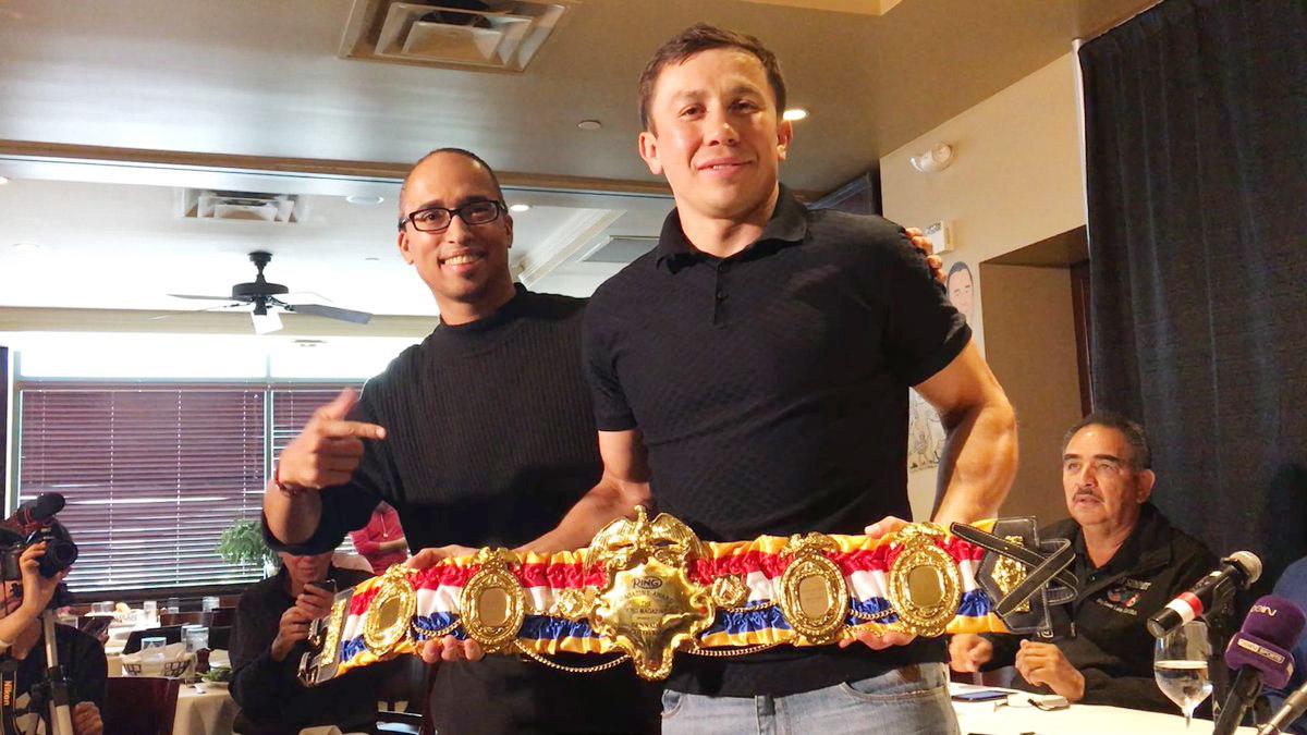 戈洛夫金被剥夺ibf金腰带后,今日被授予"p4p之王"金腰带!