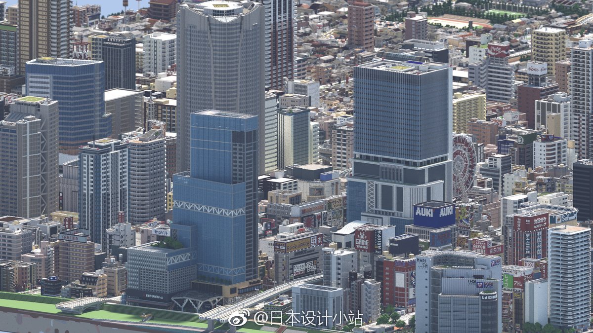 日本玩家花费近四年时间在 我的世界minecraft 中打造佐山市