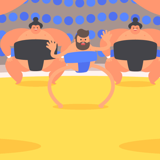 这位胡渣大叔火了,他将扁平化gif推向了极致