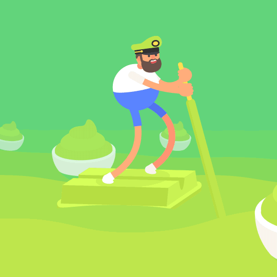 这位胡渣大叔火了,他将扁平化gif推向了极致