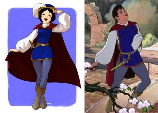 穿腻女装就偷穿王子的衣服,迪士尼的公主们简直太帅气了