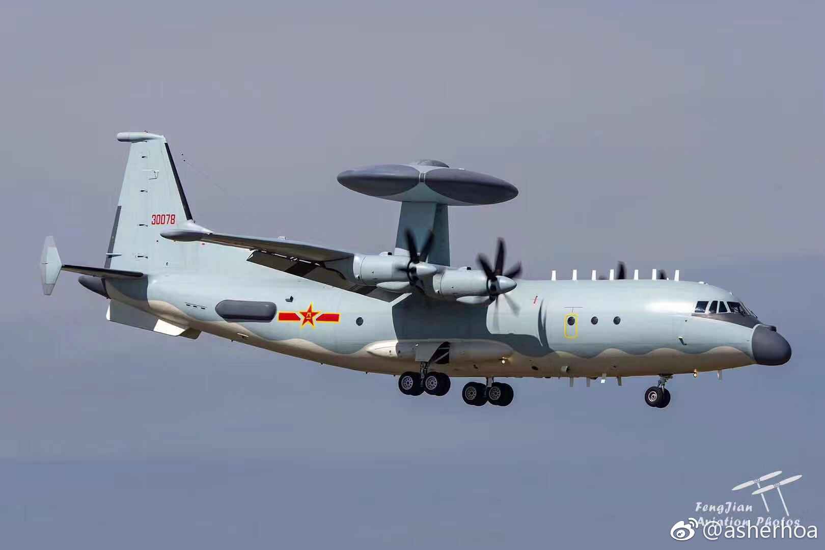 中国空军空警500预警机和运9运输机。运9运输机源于运8|预警机|运输机|载机_新浪新闻