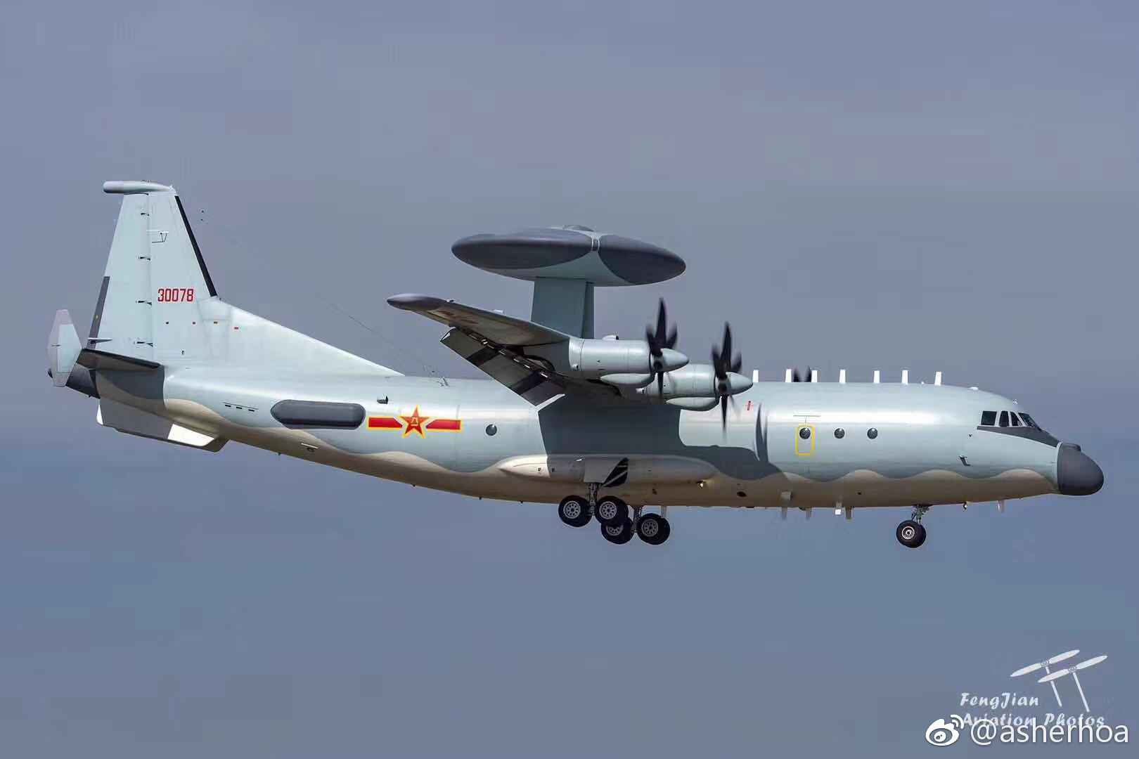 中国空军空警500预警机和运9运输机.运9运输机源于运8