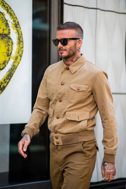 贝克汉姆最新街拍太帅了好不好