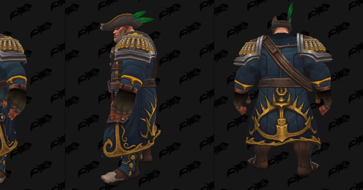 魔兽世界:库尔提拉斯人传承护甲曝光,满满的加勒比海盗风格