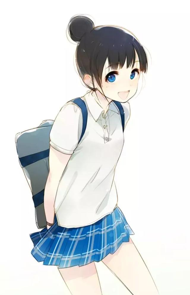 校服女生动漫壁纸