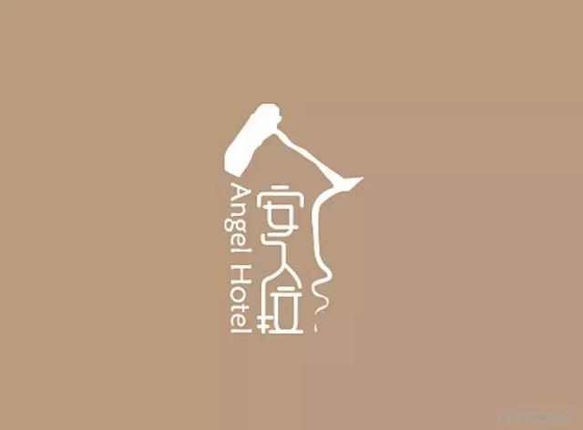 中国最美民宿logo设计简单个性却处处充满诗意