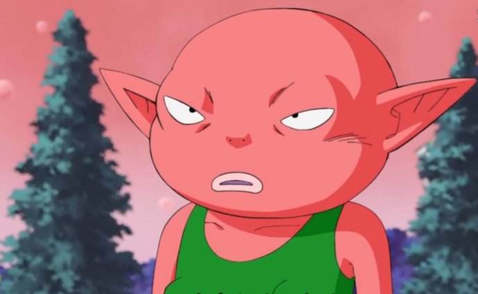 眼神儿呆滞,头发稀疏,猛地一看还以为的《龙珠超》里面的快递员莫纳卡