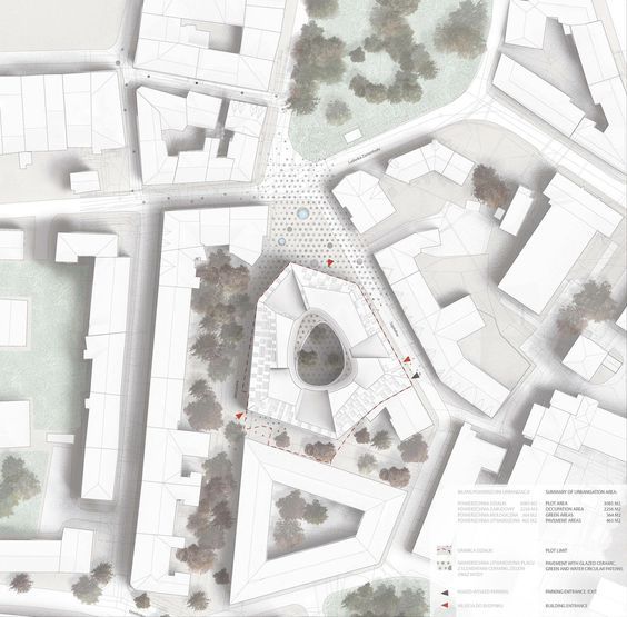 一组建筑总平面图表达参考|平面图|建筑_新浪新闻