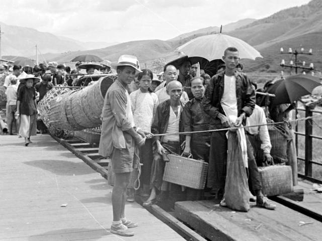广九铁路1955年位置特殊的罗湖桥